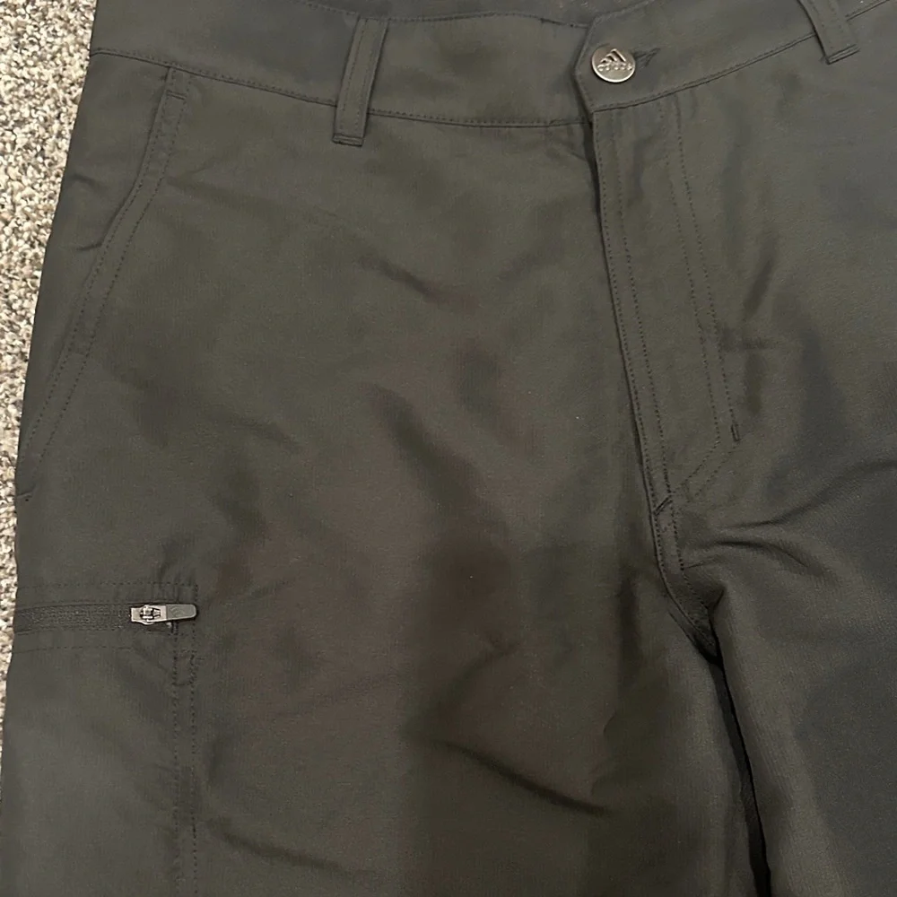 adidas Men's Classic Black Flat Front Shorts